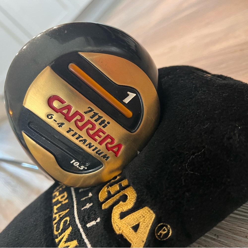 Golf Club Carrera 711ti Ti-Plasma 6-4 Titanium Driver 10.5 Loft w/ Head Cover